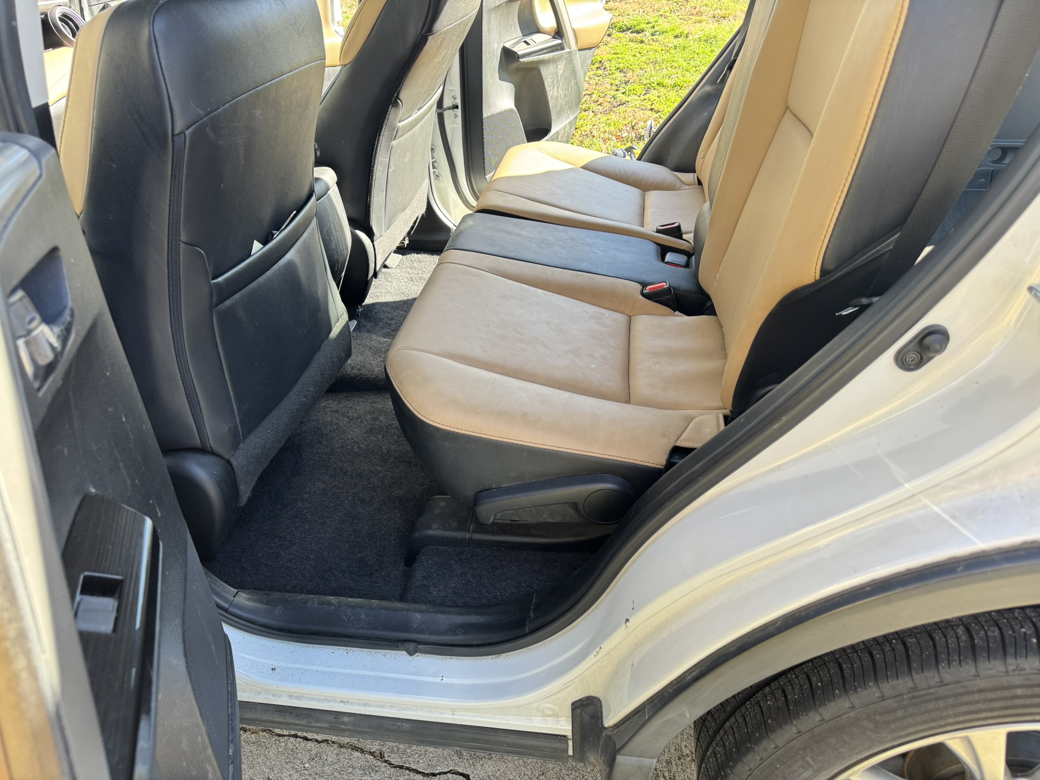After: pet hair removed from vehicle floor and seats